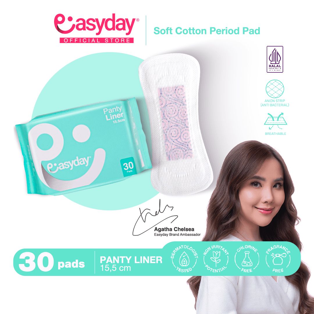 Easyday Pantyliner 30 Pcs 15.5 cm