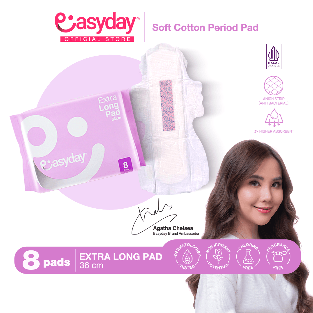 Easyday Extra Long Pad 8 Pcs 36 cm